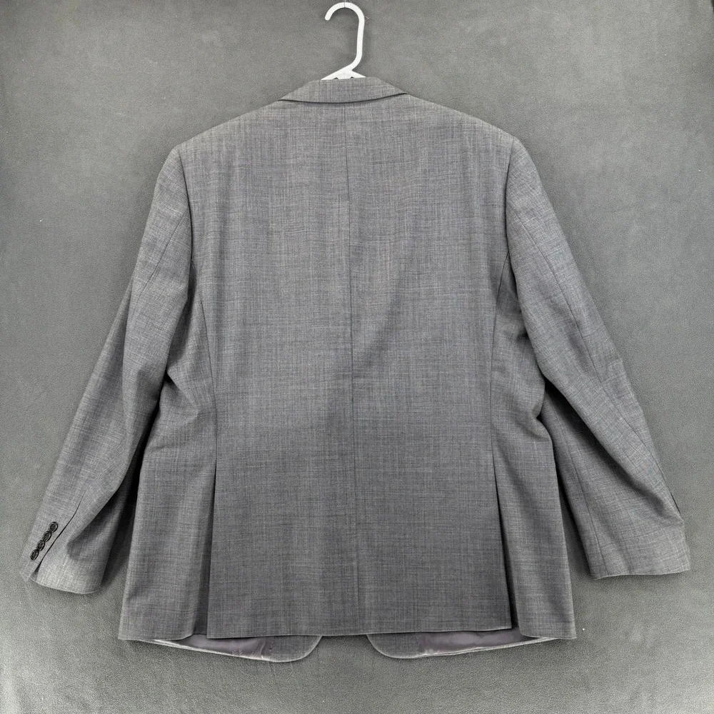 Lauren Ralph Lauren Mens 48L Grey 100% Wool Natural Stretch Blazer Sport Coat